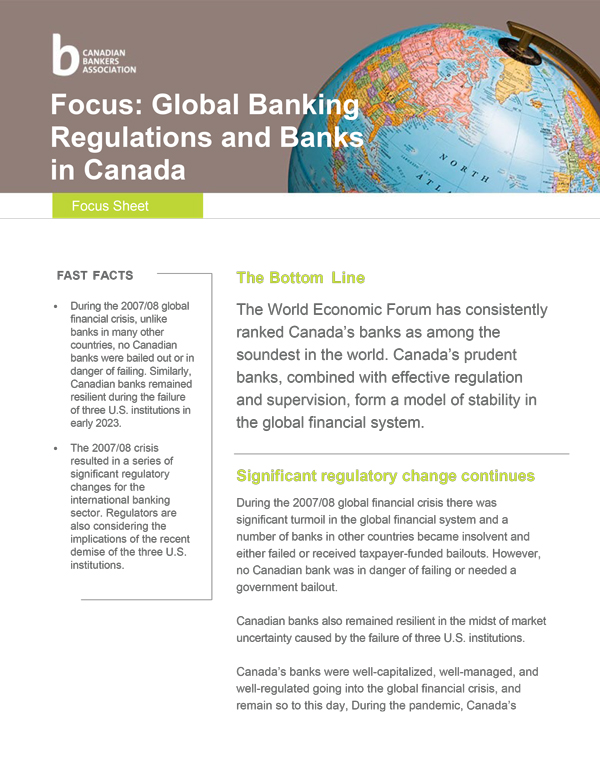 cover of global banking regulations document