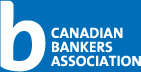CBA logo with big white lower case B and text Canadian Bankers Association Advocating for a Sound Canadian Banking System