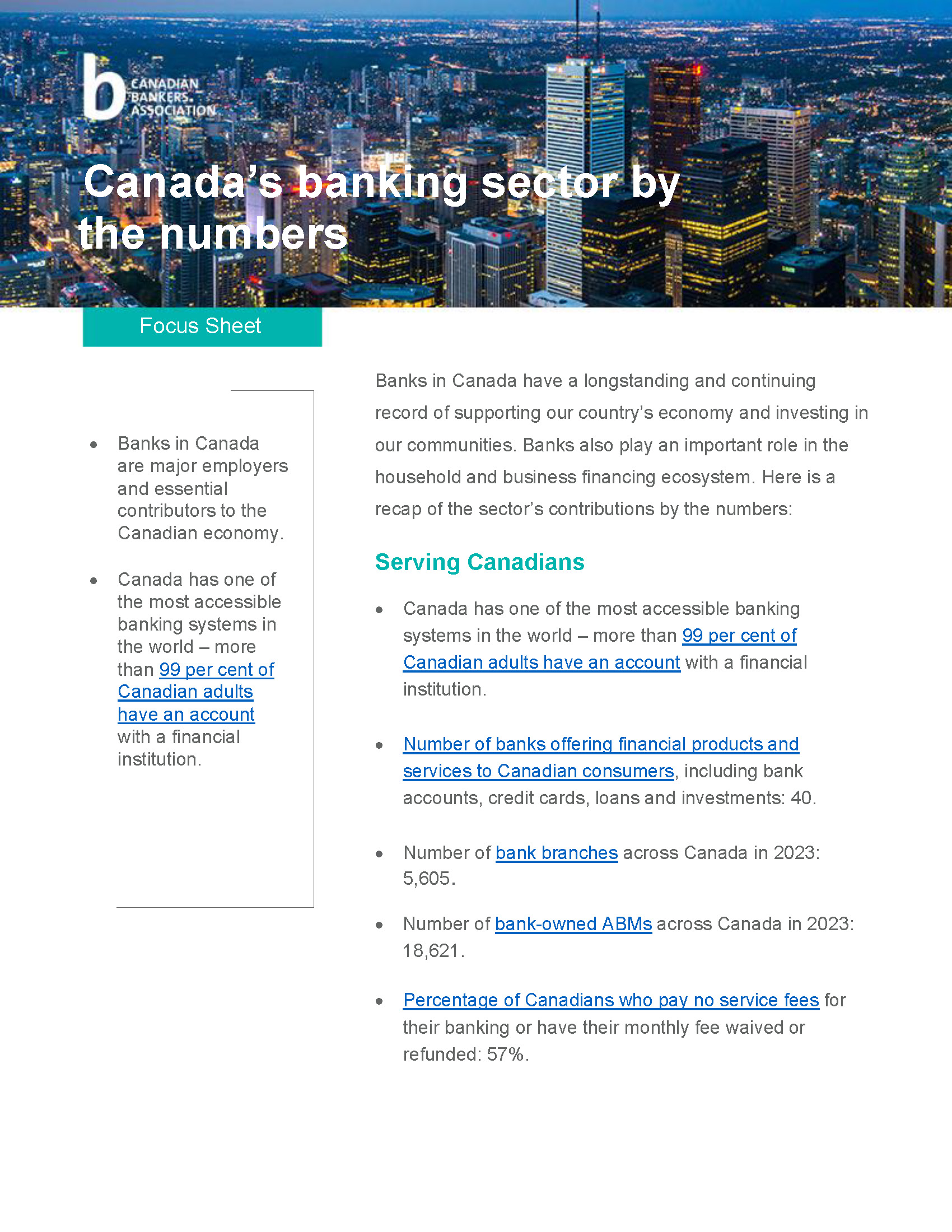 cover of fast facts canadian banking sector