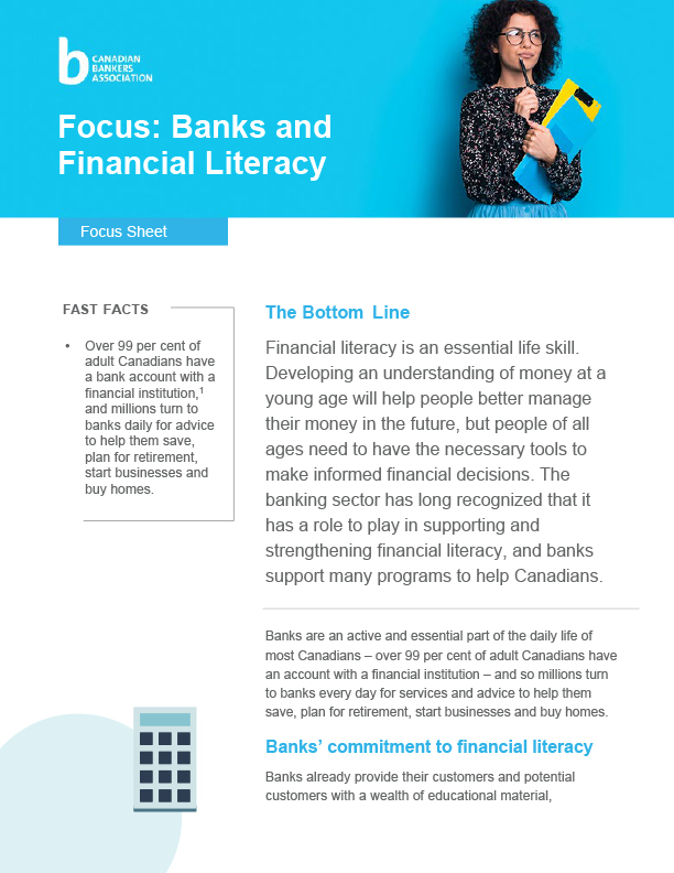 cover of financial literacy document