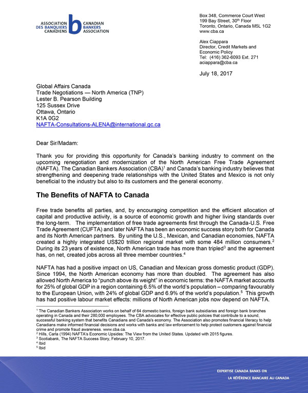 Read The Banking Industry Priorities For The Renegotiation And Modernization Of Nafta Read The Banking Industry Priorities For The Renegotiation And Modernization Of Nafta