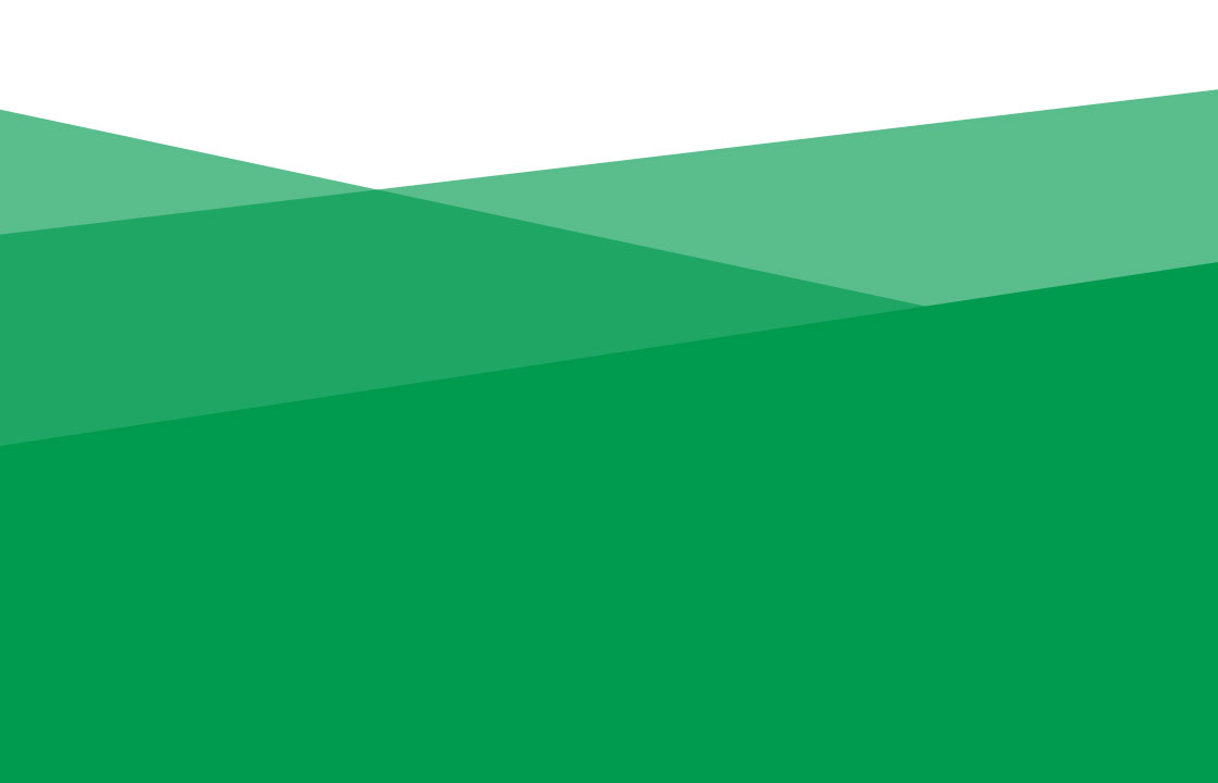 angled blocks of green in different transparencies