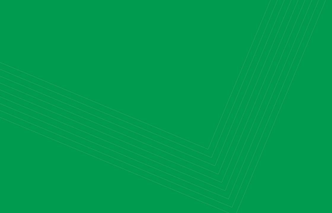 white angled lines over a green background